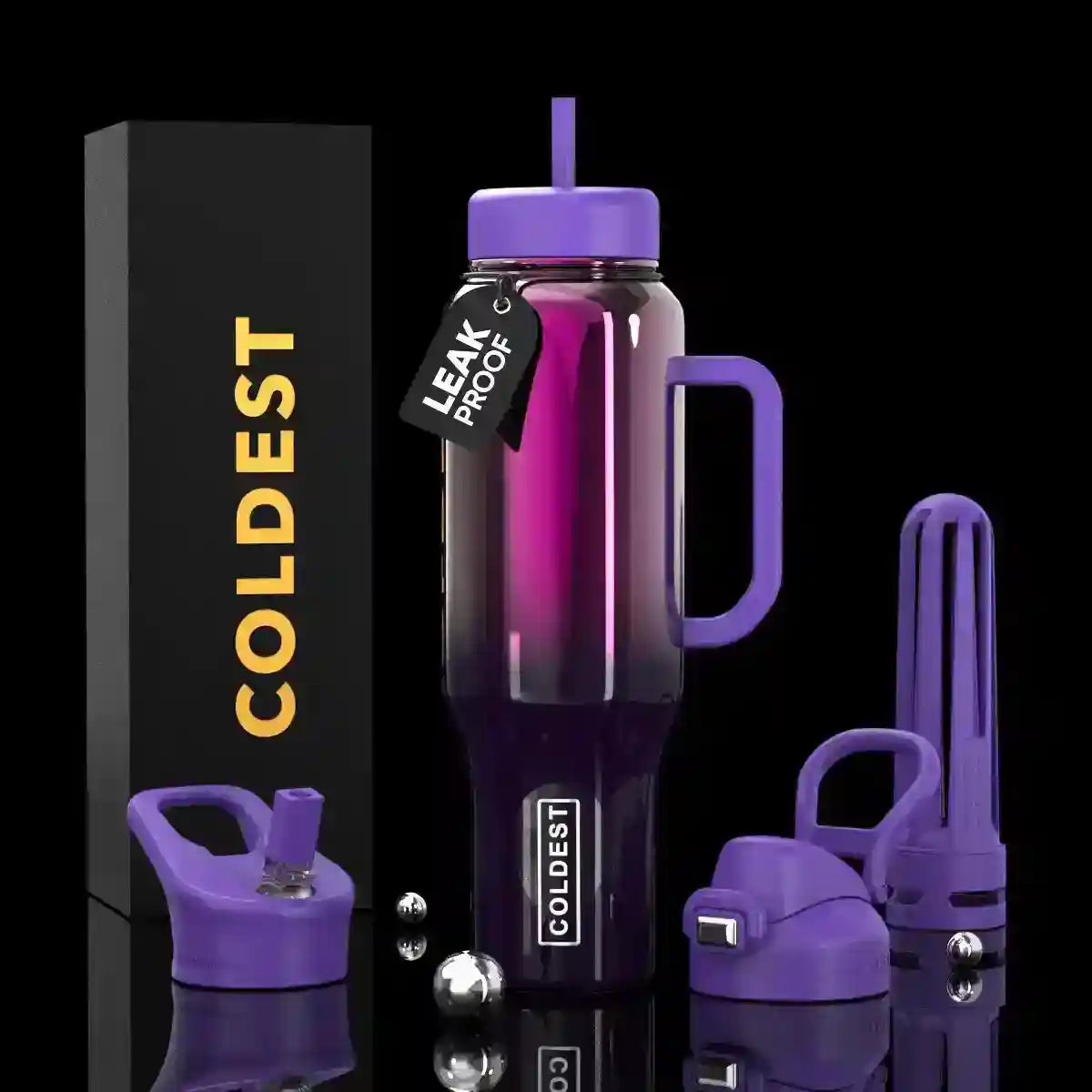 COLDEST 46oz Limitless Ultra v8 Insulated Water Bottle