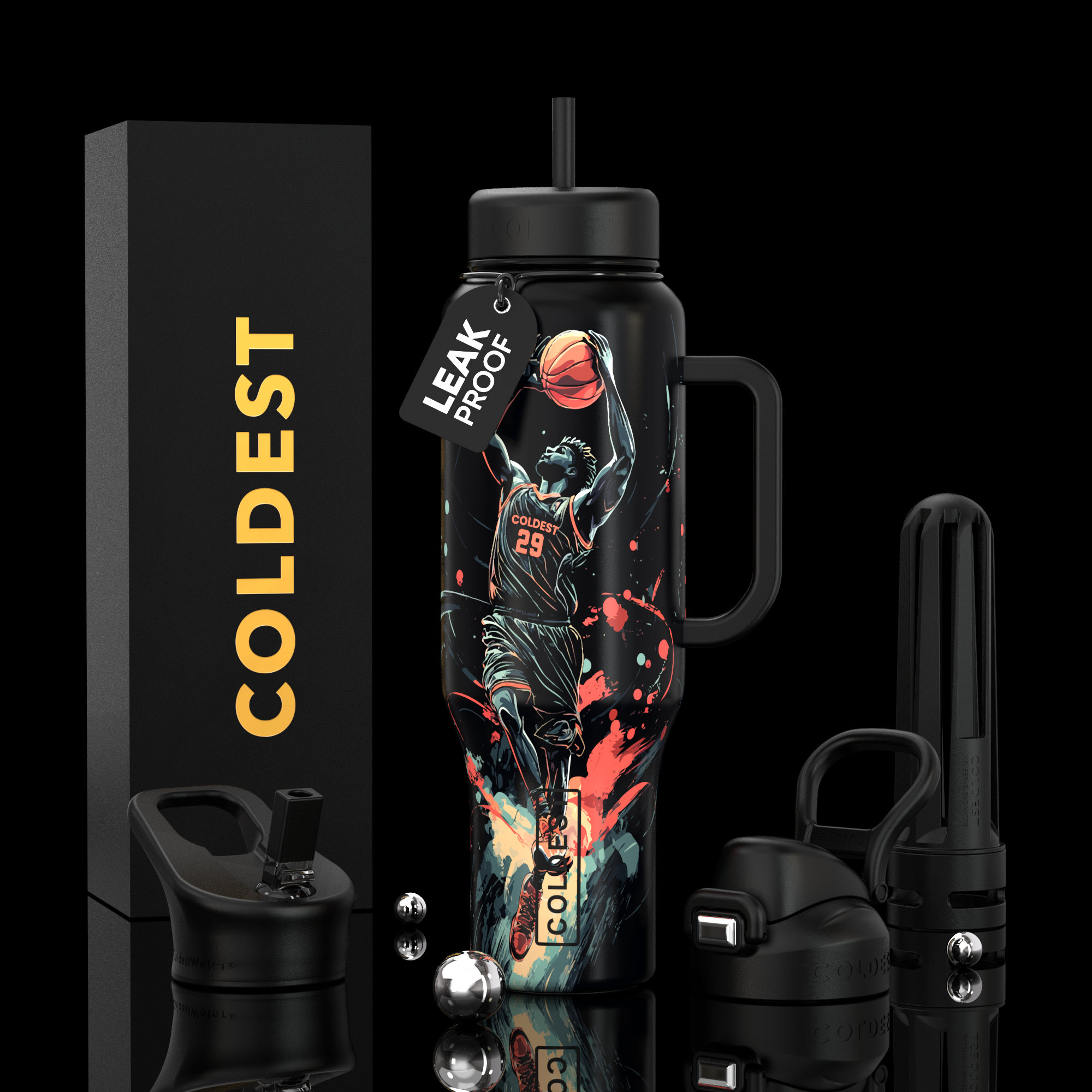 COLDEST 46oz Limitless Ultra v8 Insulated Water Bottle