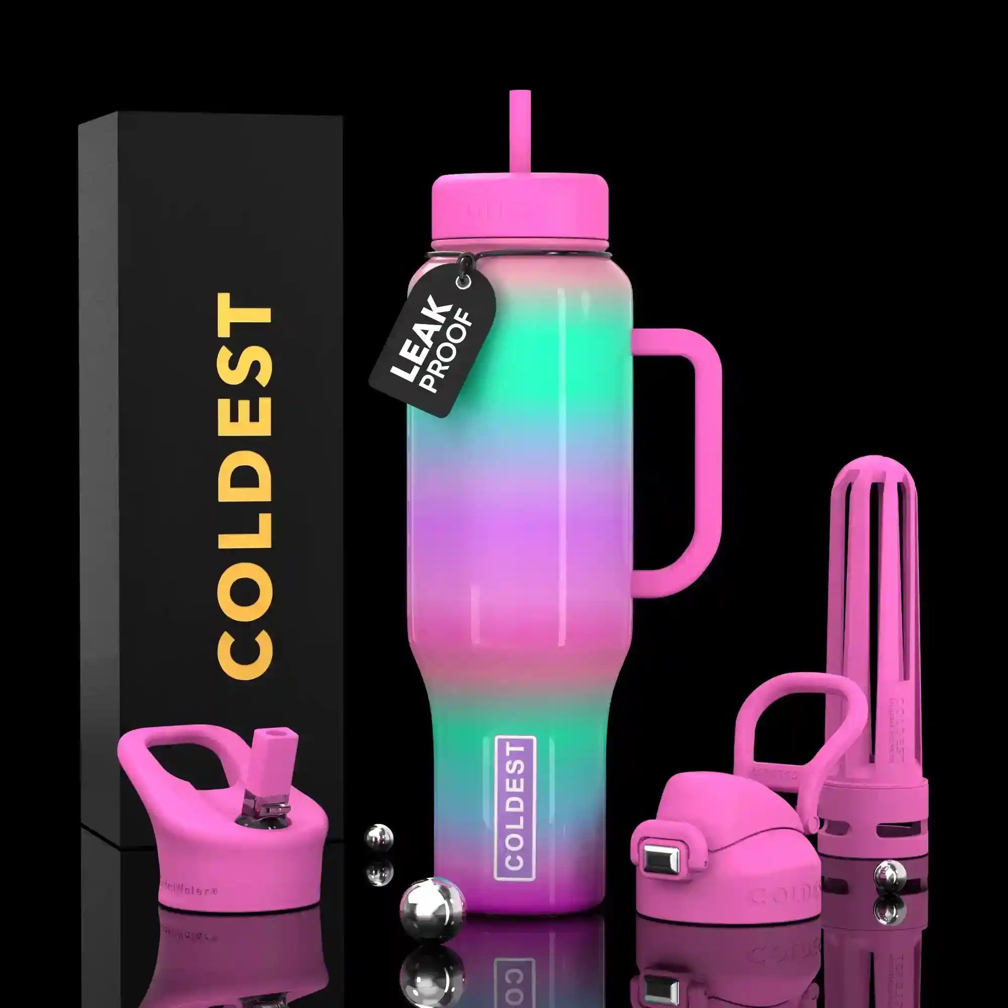 COLDEST 46oz Limitless Ultra v8 Insulated Water Bottle