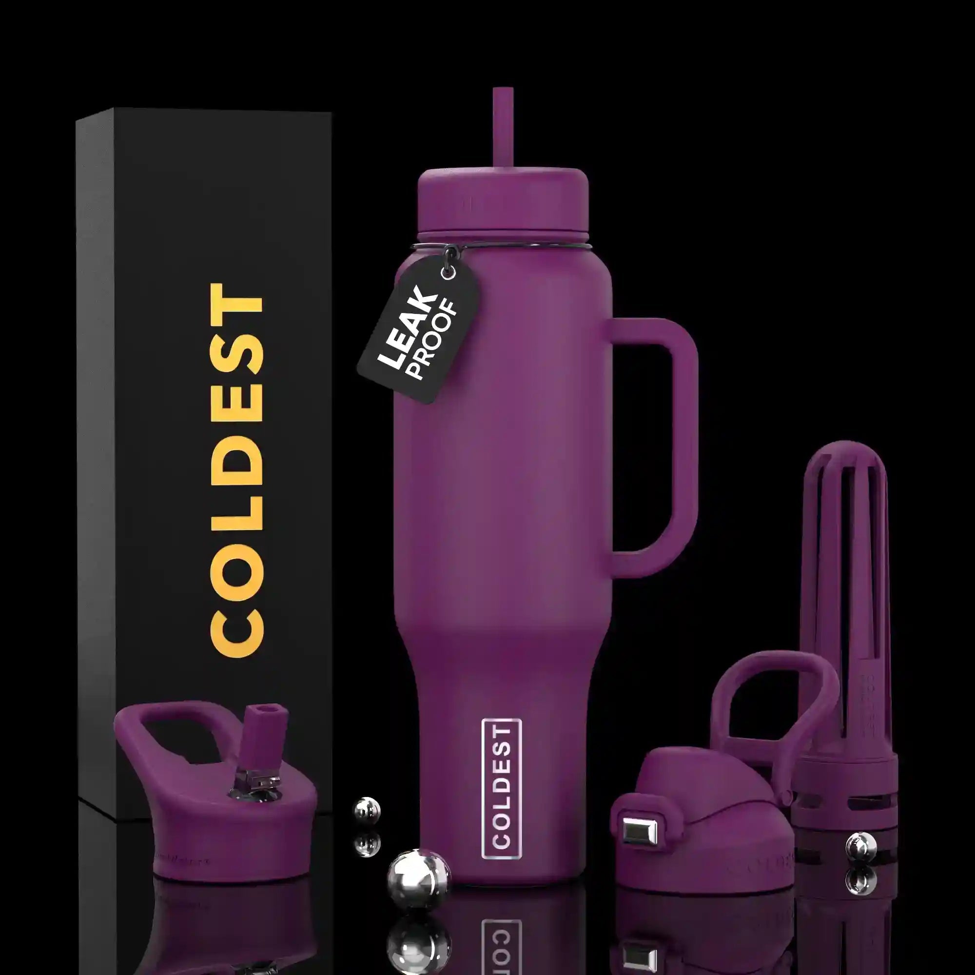COLDEST 46oz Limitless Ultra v8 Insulated Water Bottle