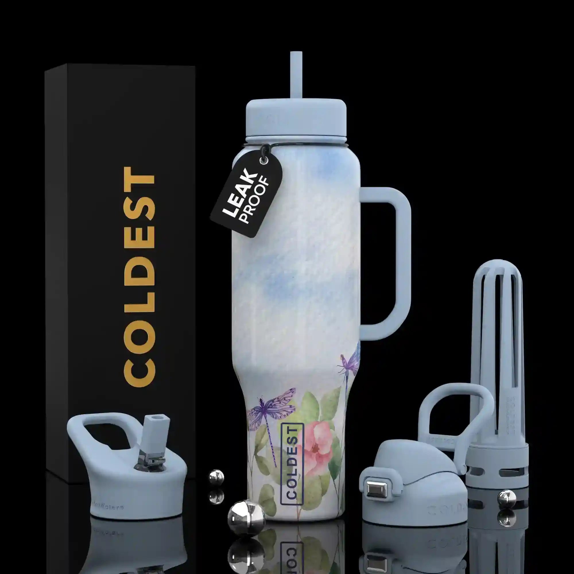 COLDEST 46oz Limitless Ultra v8 Insulated Water Bottle