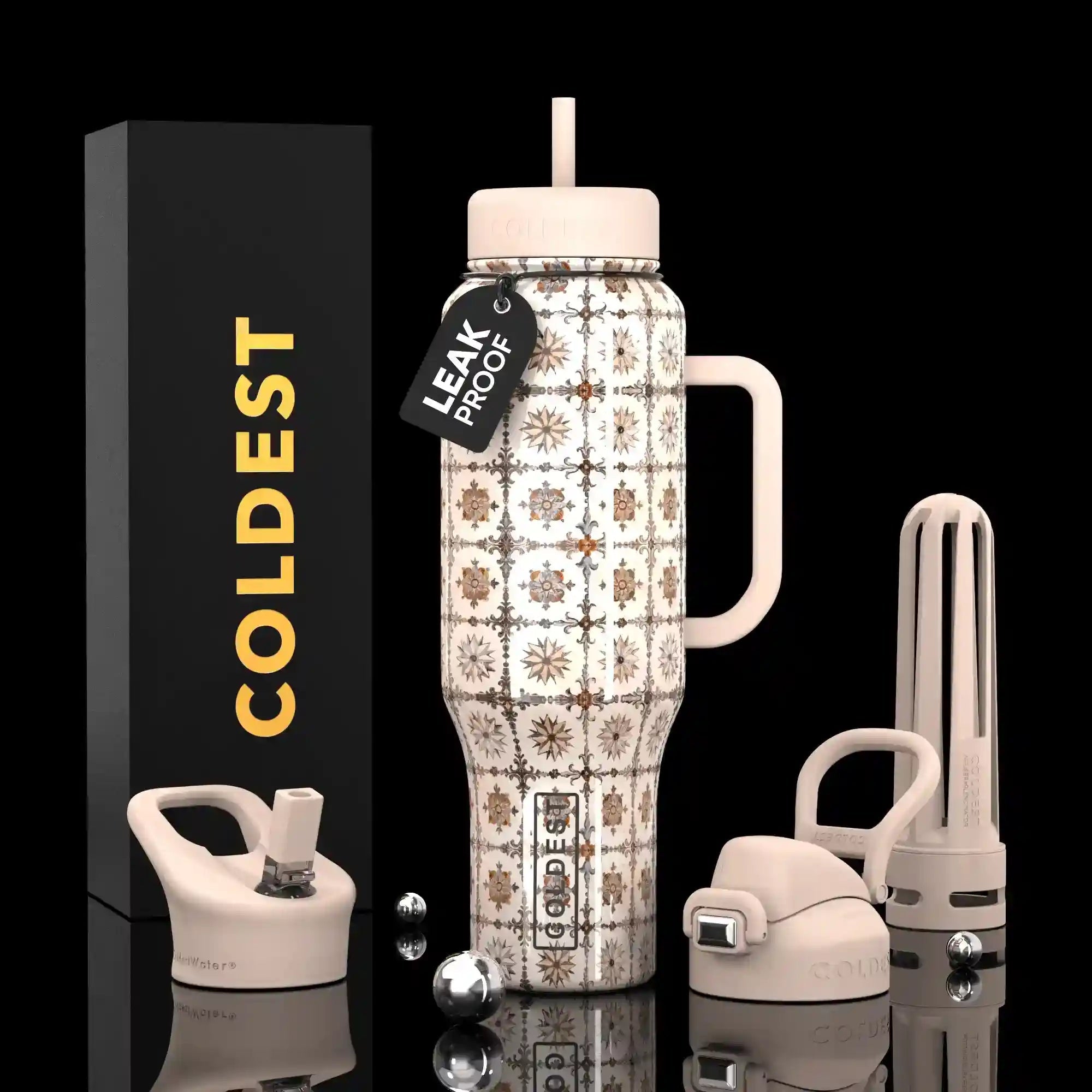 COLDEST 46oz Limitless Ultra v8 Insulated Water Bottle