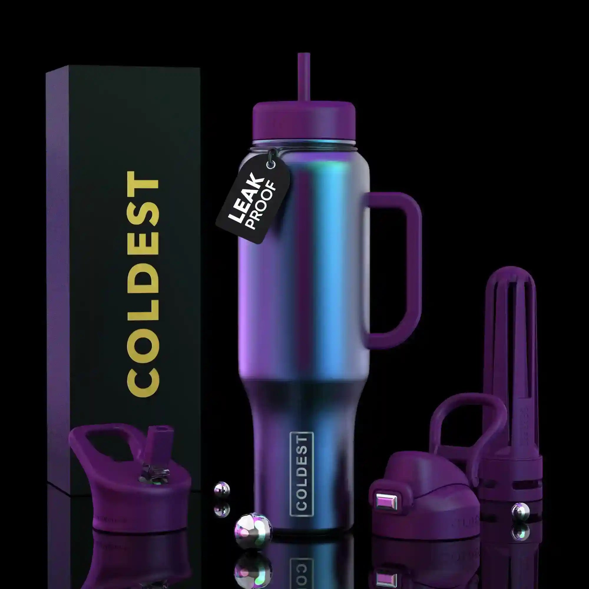 COLDEST 46oz Limitless Ultra v8 Insulated Water Bottle